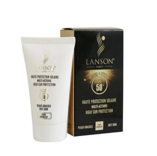 کرم ضد آفتاب لانسون Lanson SPF 50 مدل مولتی اکشن / محافظ UVA و UVB و مناسب پوست چرب و مختلط / جیونا بیوتی