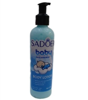 لوسیون صورت و بدن سادور Sadoer مدل BABY / نرمکننده و خوشبو با رایحه پودر بچه واقعی/ جیونا بیوتی